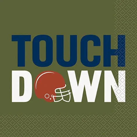 Football Tailgate Touchdown Lunch Napkins | 16 ct - Zurchers