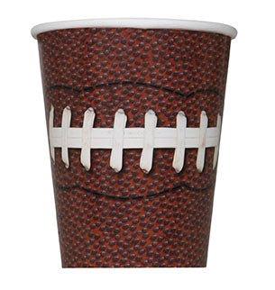 Football Party Paper Cups 9 oz. | 8 ct - Zurchers