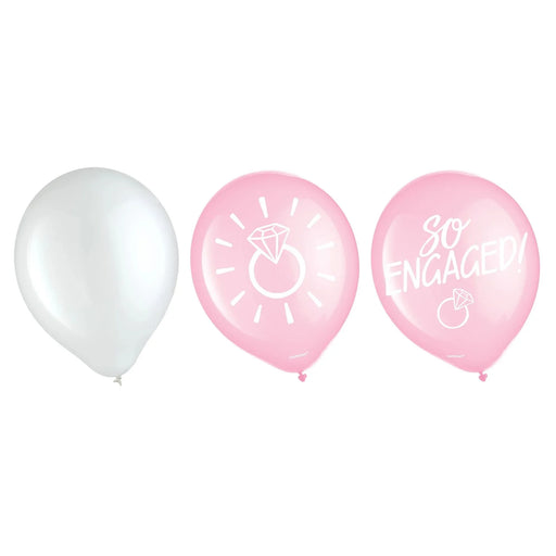"I Do Crew" Confetti Latex Balloons 12" | 6 ct - Zurchers