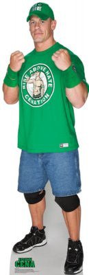 John Cena Green Shirt - WWE Lifesize Standup *Made to order-please allow 10-14 days for processing*