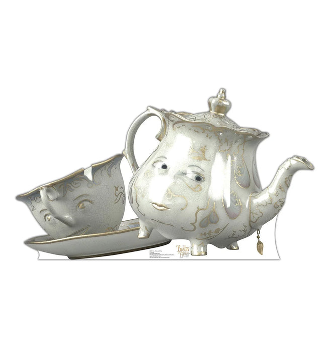 Mrs. Potts and Chip - Beauty and the Beast cardboard Standup *Made to order - please allow 10 - 14 days for processing* - Zurchers