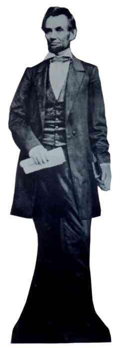 President Abraham Lincoln Lifesize Standup *Made to order - please allow 10 - 14 days for processing* - Zurchers