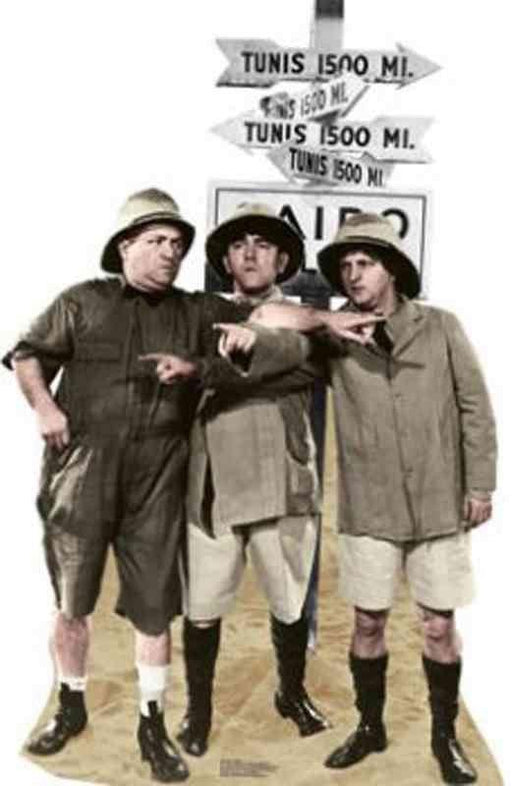 Three Stooges Safari Lifesize Standup *Made to order - please allow 10 - 14 days for processing* - Zurchers