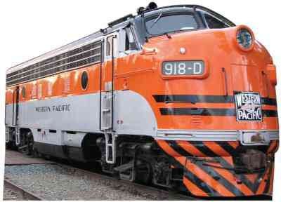 Western Pacific 918D Train Cardboard Standup *Made to order - please allow 10 - 14 days for processing* - Zurchers
