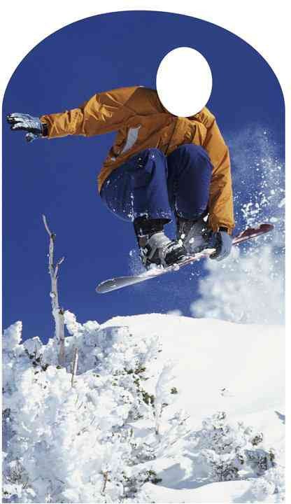 Snowboarder Lifesize Stand - In *Made to order - please allow 10 - 14 days for processing* - Zurchers