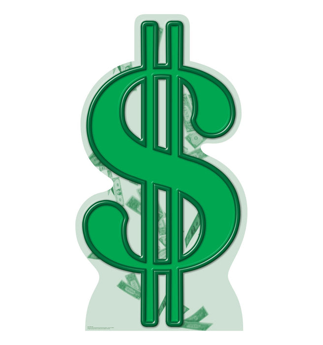 Dollar Sign Lifesize Standup *Made to order-please allow 10-14 days for processing*