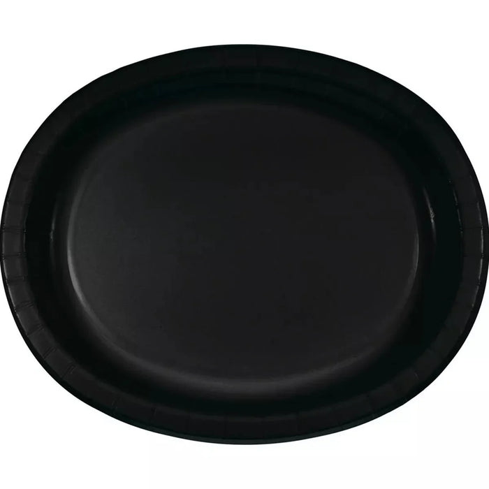 Black Oval Platter 12" | 8 ct - Zurchers