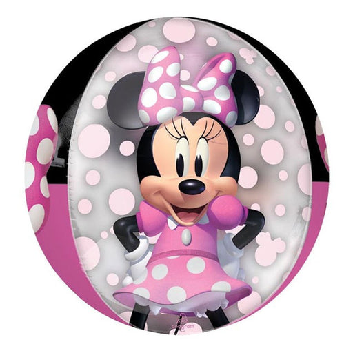 Minnie Mouse Forever Clear Orbz Balloon 15" | 1ct - Zurchers