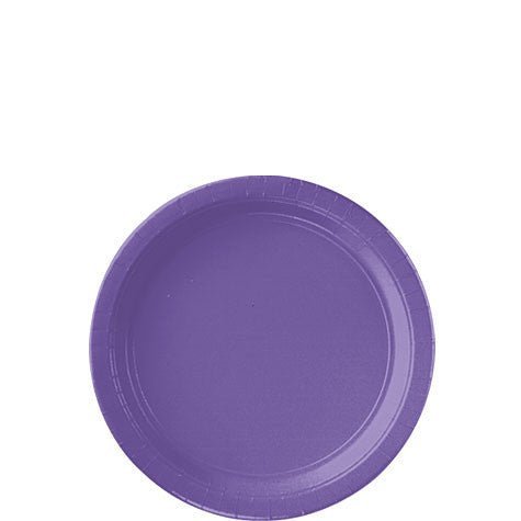 New Purple Dessert Paper Plates 6.75" | 20ct - Zurchers