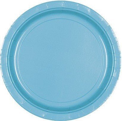 Caribbean Blue Dinner Paper Plates 10" | 20ct - Zurchers