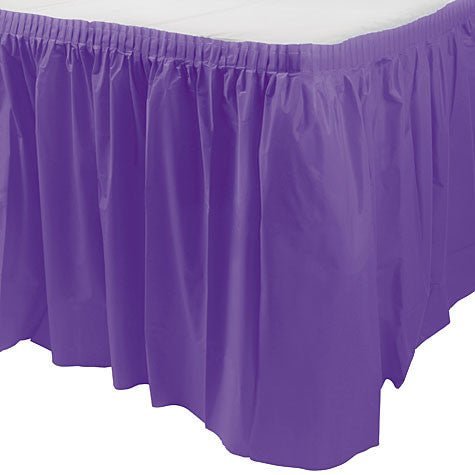 New Purple Table Skirt 29" x 21' | 1ct - Zurchers