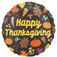 18" Happy THANKSGIVING Balloon | 1ct - Zurchers
