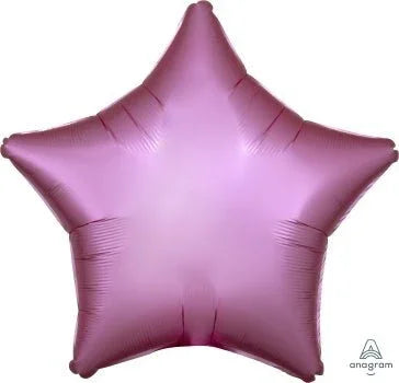 Flamingo Pink Satin Luxe Star Balloon 18" | 1ct - Zurchers