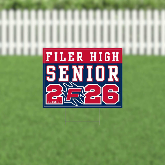 Filer ID 2026 Senior Yard Sign | 1ct