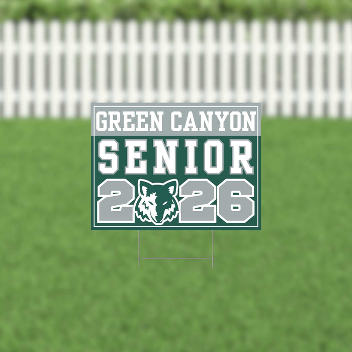 Green Canyon UT 2026 Senior Yard Sign | 1ct - Zurchers