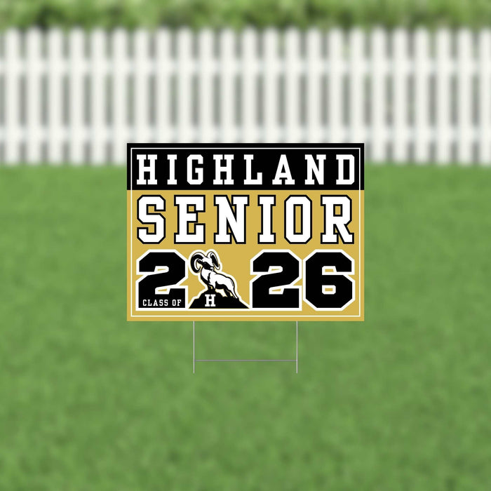 Highland UT 2026 Senior Yard Sign | 1ct