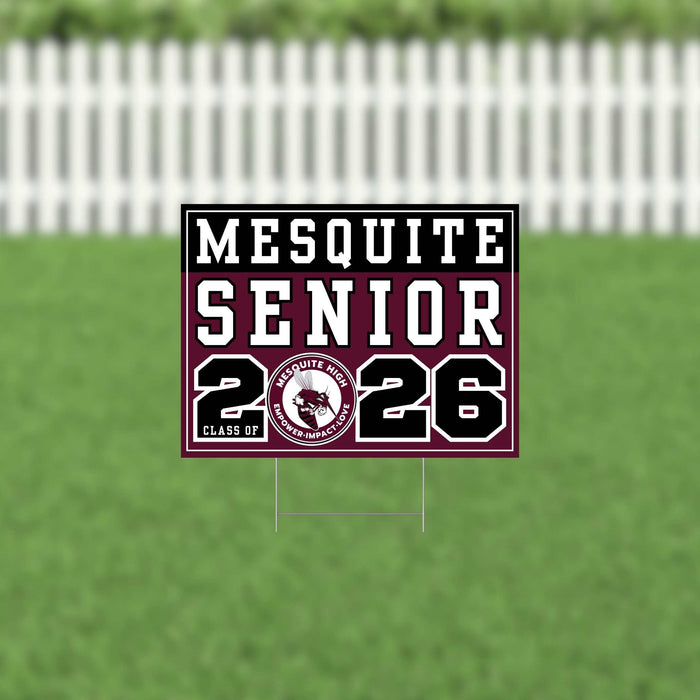 Mesquite TX 2026 Senior Yard Sign | 1ct - Zurchers