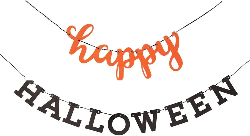 Orange & Black Happy Halloween Banner | 1 ct - Zurchers