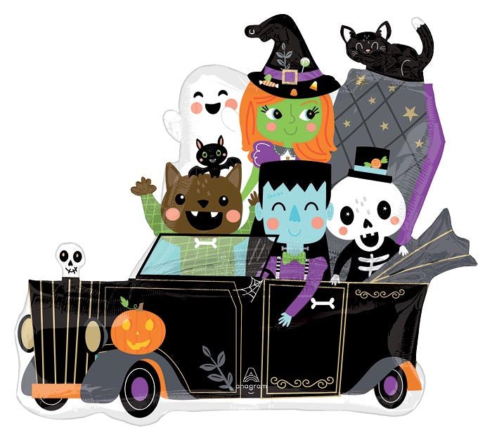 Halloween Monster Mingle Supershape Mylar Balloon 30" | 1 ct - Zurchers
