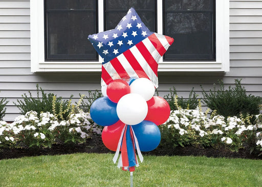4th Of July Patriotic Balloon Yard Sign Kit | 1Kit - Zurchers