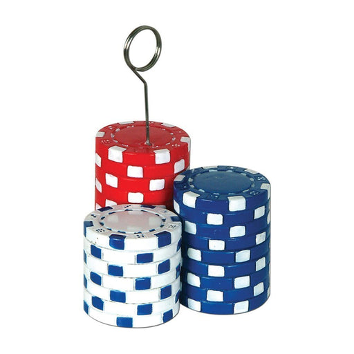 Poker Chips Photo or Balloon Holder - Zurchers