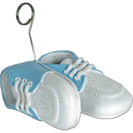 Baby Shoe Blue Balloon Weight/Photo Holder - Zurchers