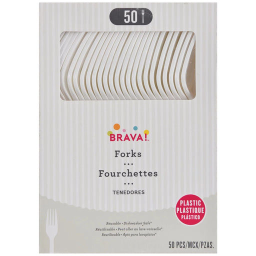White Plastic Forks | 50 ct - Zurchers