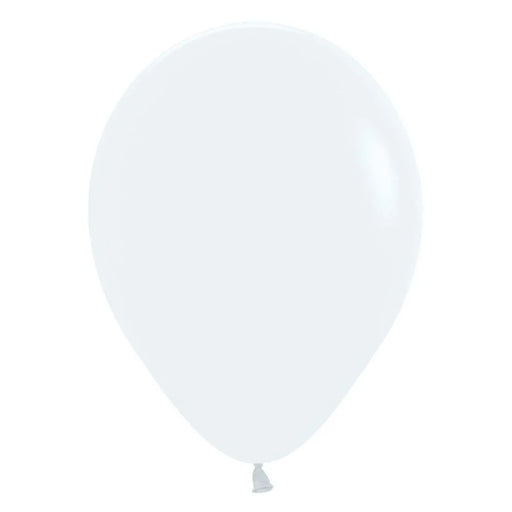 Fashion White Latex Balloon w/ Helium & Hi - Float, 11" | 1 ct - Zurchers