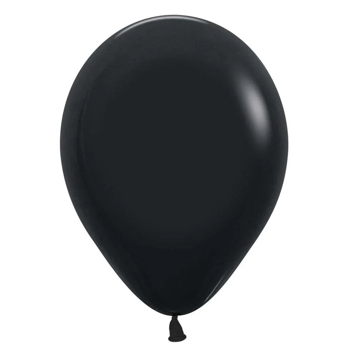 Deluxe Black Latex Balloon w/ Helium & Hi - Float, 11" | 1 ct - Zurchers
