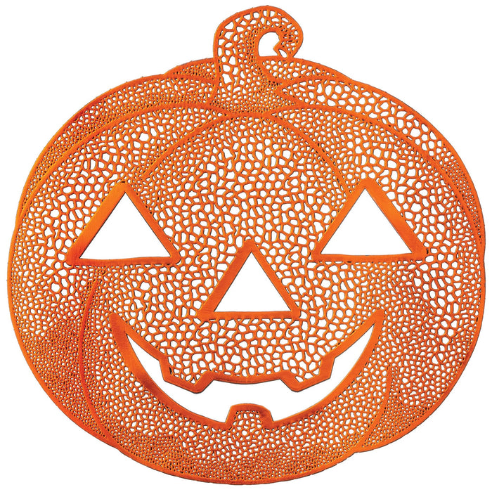 Halloween Jack - o - lantern Vinyl Placemat 15" | 1ct - Zurchers