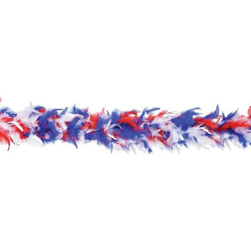 Patriotic Colored Feathered Boa 72" | 1 ct - Zurchers
