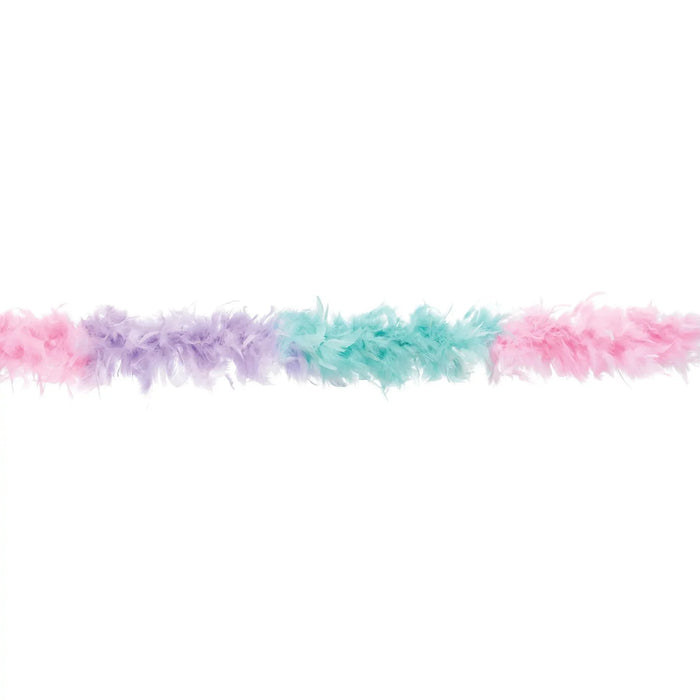 Tri - Colored Pastel Feathered Boa 72" | 1 ct - Zurchers