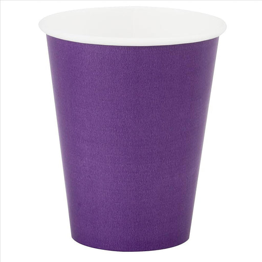 Paper Cups, Purple 9 oz. | 24 ct - Zurchers