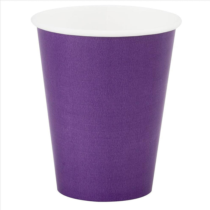 Paper Cups, Purple 9 oz. | 24 ct - Zurchers