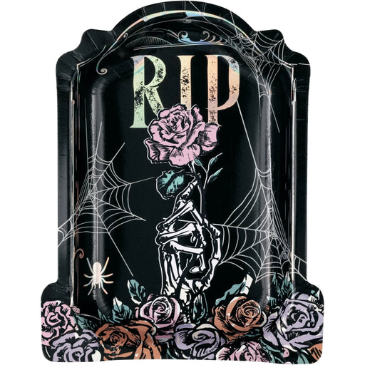Tombstone Shaped Paper Plates | 8ct - Zurchers