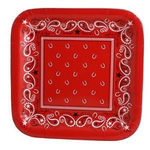 Bandana Square Dessert Plate, 7" | 8 ct - Zurchers