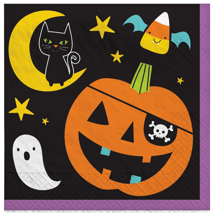 Halloween Family Friendly Spooks Beverage Napkins | 16ct - Zurchers