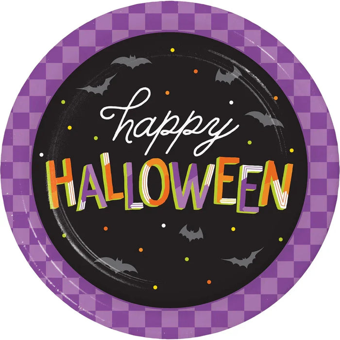Halloween Happy Halloween Paper Lunch Plates 9" | 8 ct - Zurchers