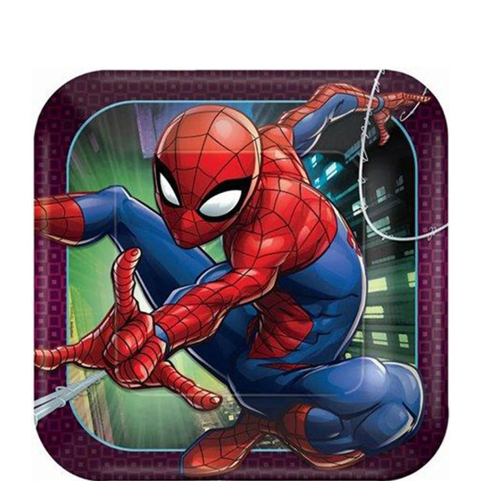 Spider - Man Web Wonder Lunch Plates 9" | 8ct - Zurchers