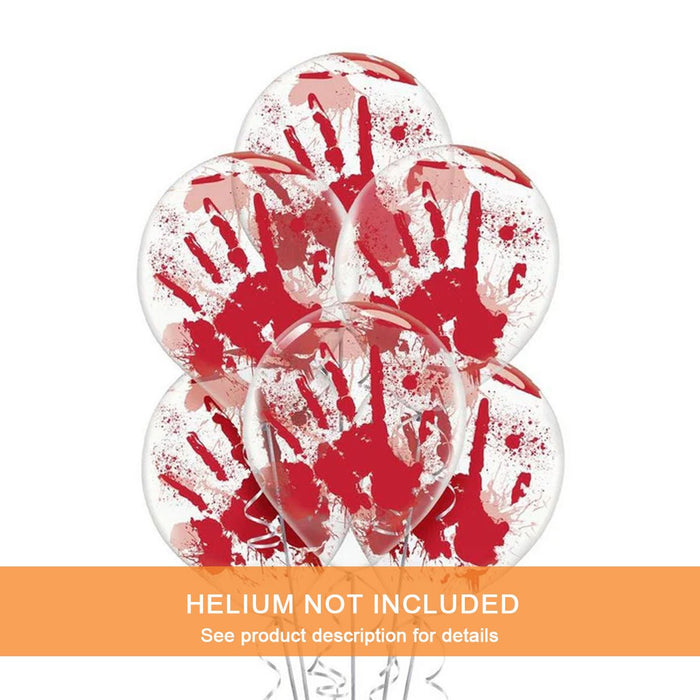 Halloween Blood Spatter Latex Balloons 12" | 6ct - Zurchers