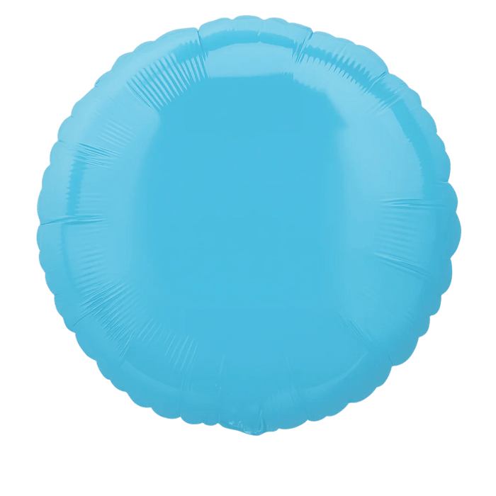 Caribbean Blue Round Mylar Balloon 18" | 1ct - Zurchers