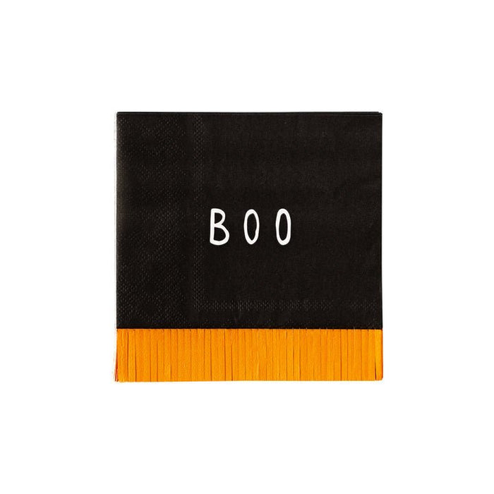 Ghoul Gang Boo Fringe Beverage Napkin | 24 ct - Zurchers