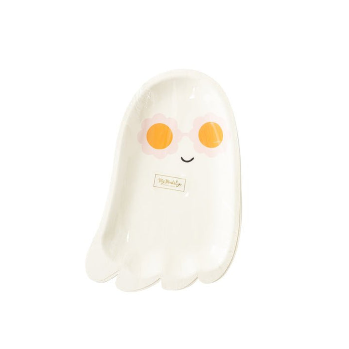 Halloween Hey Pumpkin Sunny Ghost Paper Plates 9" | 8ct - Zurchers