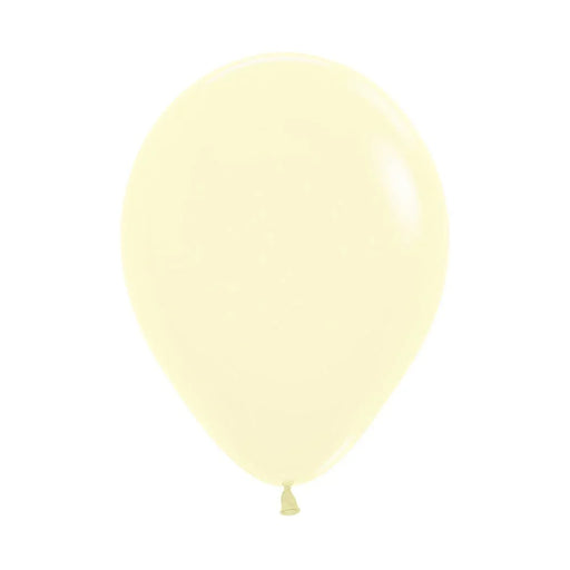 Matte Yellow Latex Balloon w/ Helium & Hi - Float, 11" | 1 ct - Zurchers