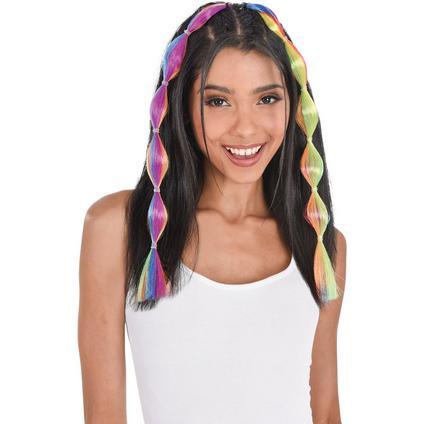 Rainbow Bubble Braid Hair Extensions | 2 pc - Zurchers
