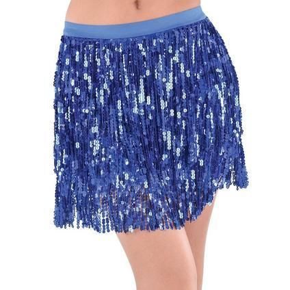 Adult Blue Sparkle Sequin Skirt | 1 ct - Zurchers