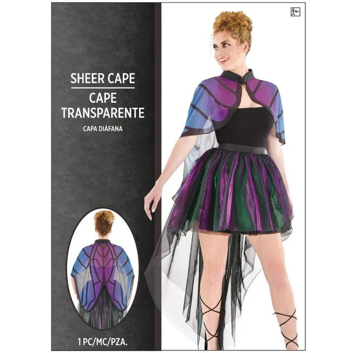 Adult Insect Wings Sheer Cape | 1 ct - Zurchers