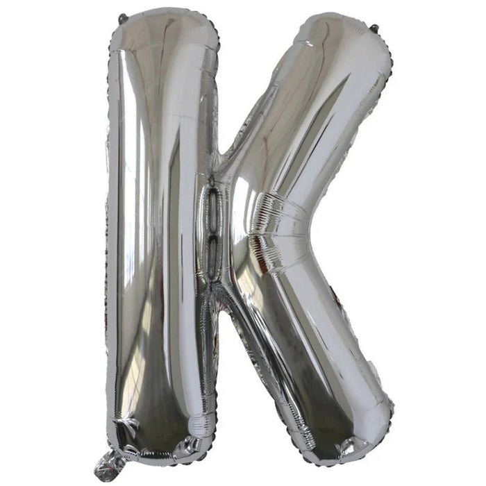 Silver Jumbo Letter Metallic Balloon 34" | 1 ct. - Zurchers