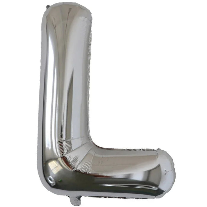 Silver Jumbo Letter Metallic Balloon 34" | 1 ct. - Zurchers
