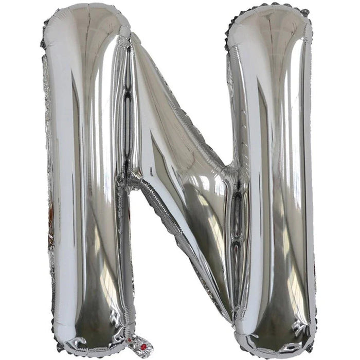 Silver Jumbo Letter Metallic Balloon 34" | 1 ct. - Zurchers